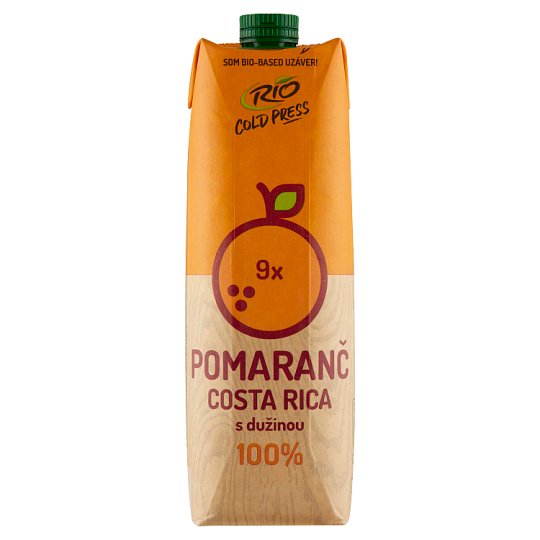 Rio Cold Press 100% pomerančová šťáva s dužninou 1l