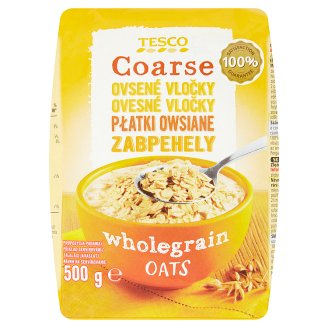 Tesco Coarse ovesné vločky hrubé 500g
