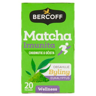 Bercoff Bylinný čaj s mátou a matcha 20 x 1,75g