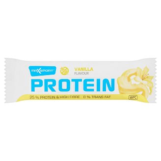 MaxSport Proteinová tyčinka v bílé polevě s vanilkovou příchutí 60g