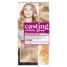 L'Oréal Paris Casting Creme Gloss semipermanentní barva na vlasy 801 mandlová, 48 +72 +60 ml