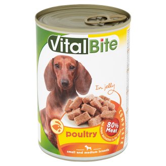 VitalBite Kousky s drůbežím v želé 415g