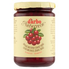 d'arbo Naturrein Wild Cranberry Compote Gently Bitter 400g