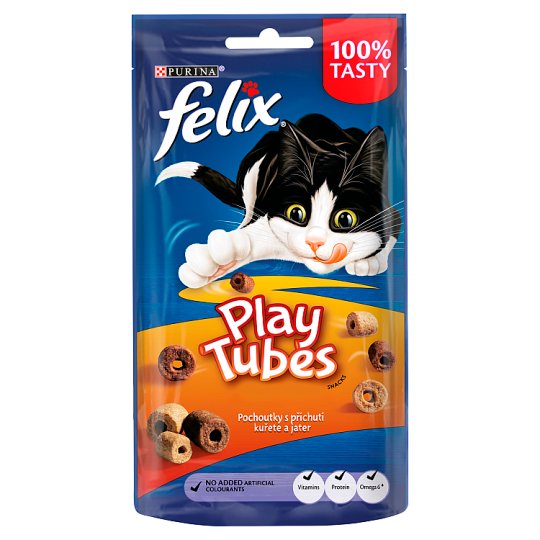 FELIX Play Tubes s příchutí kuřete a jater 50g