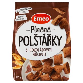 Emco Plněné polštářky s čokoládovou příchutí 175g