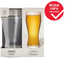 Tesco Home Beer Glasses 4 pcs