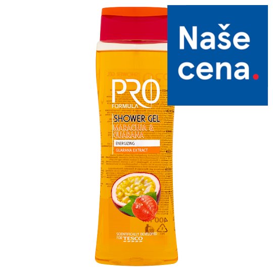 Tesco Pro Formula Sprchový gel Maracuja & Guarana 400ml