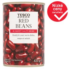 Tesco Červené fazole ve sladkoslaném nálevu 420g