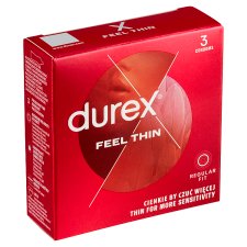 Durex Feel Thin Classic Condoms 3 pcs