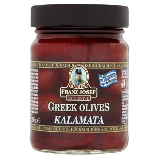 Kaiser Franz Josef Exclusive Řecké černé olivy Kalamata ve slanokyselém nálevu 250g