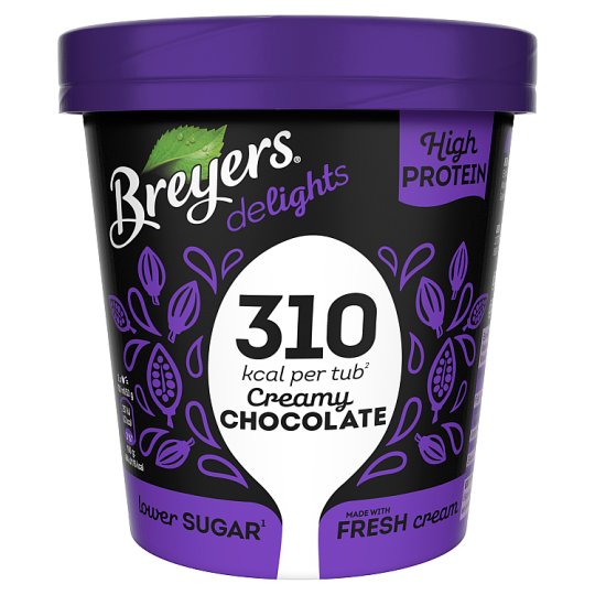 Breyers Delights Creamy Chocolate proteinová zmrzlina v kelímku 500ml