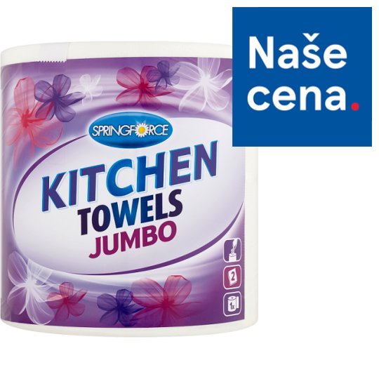 Springforce Kuchyňské utěrky Jumbo 1 role