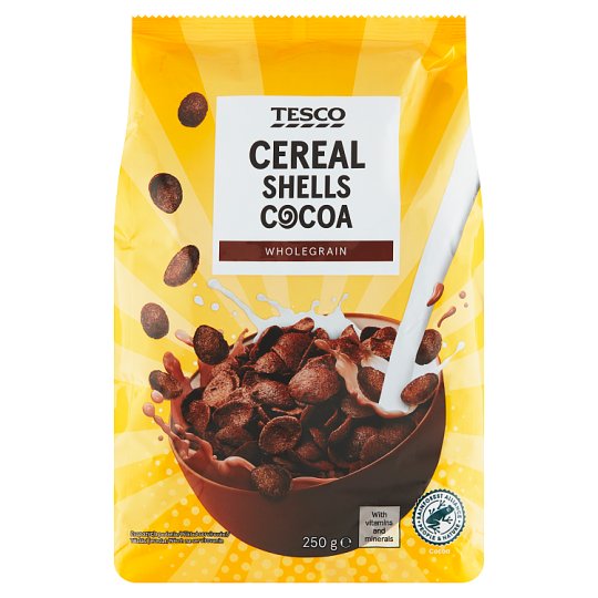 Tesco Cereal Shells Cocoa 250g Tesco Groceries