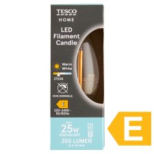 Tesco Home LED žárovka 2W E14 teplé bílé světlo 1 ks