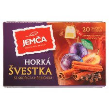 Jemča Horká švestka se skořicí a hřebíčkem aromatizovaný ovocný čaj 20 x 2g (40g)