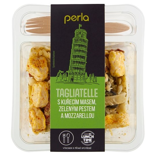 Perla Tagliatelle with Chicken Green Pesto and Mozzarella 180g Tesco Groceries