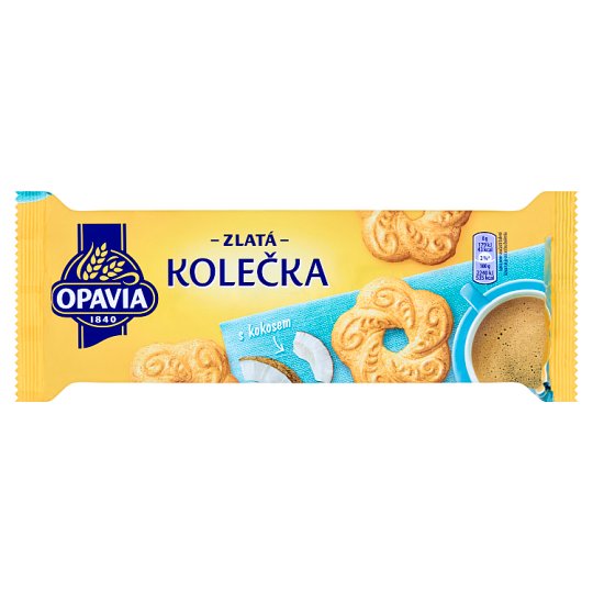 Opavia Zlatá Kolečka s kokosem 168g