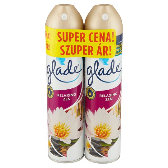 Glade Relaxing Zen Air Freshener 2 x 300ml Tesco Groceries