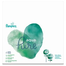 Pampers Baby Wipes Aqua Pure 3 Packs = 144 Wipes