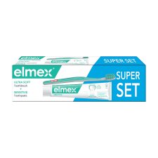 elmex® Sensitive set toothpaste and Ultra Soft toothbrush