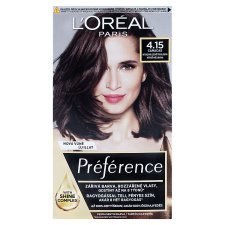L'Oréal Paris Préférence permanentní barva na vlasy 4 .15 Caracas-Intenzivní ledová čokoládová