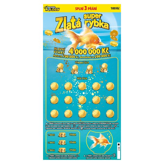 Sazka Goldfish Super 100 CZK Tesco Groceries