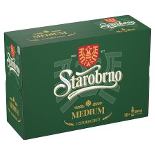 Starobrno Medium pivo ležák světlý 10 x 500ml