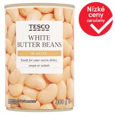 Tesco Bílé fazole máslové ve vodním nálevu 400g
