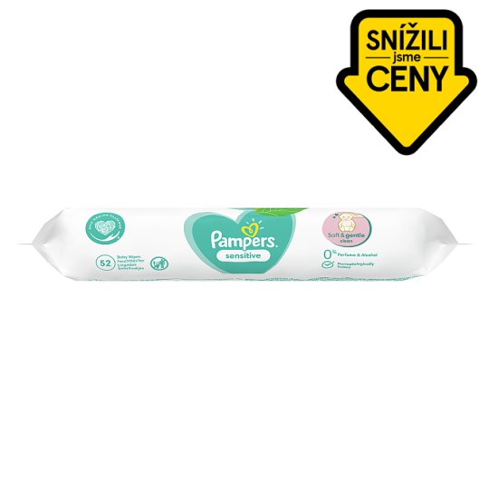 Pampers Sensitive Baby Wipes 1 Packs = 52 Wipes