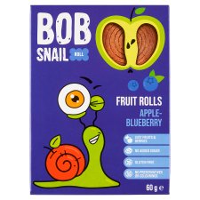 Šnek Bob Apple-Blueberry Rolls 60g