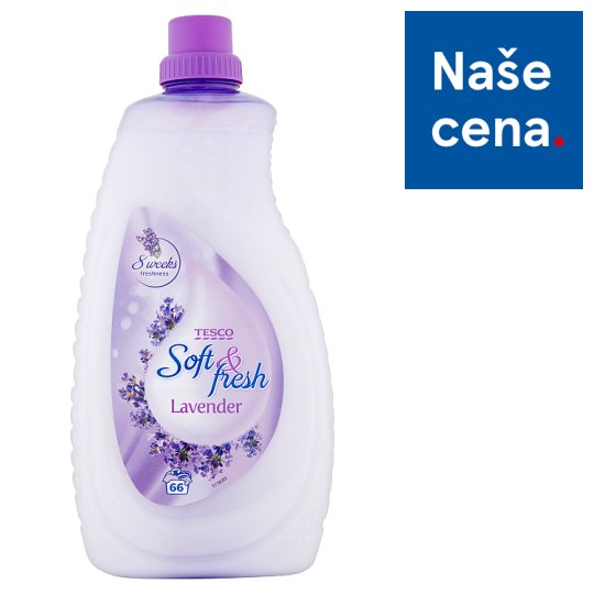 Tesco Soft & Fresh Lavender aviváž 66 praní 2l