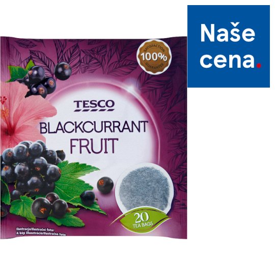Tesco Ovocný čaj s příchutí černého rybízu 20 x 2g