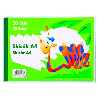 Skicák A4, 20 listů