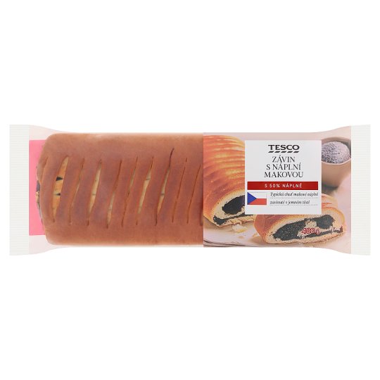Tesco Závin s náplní makovou 400g
