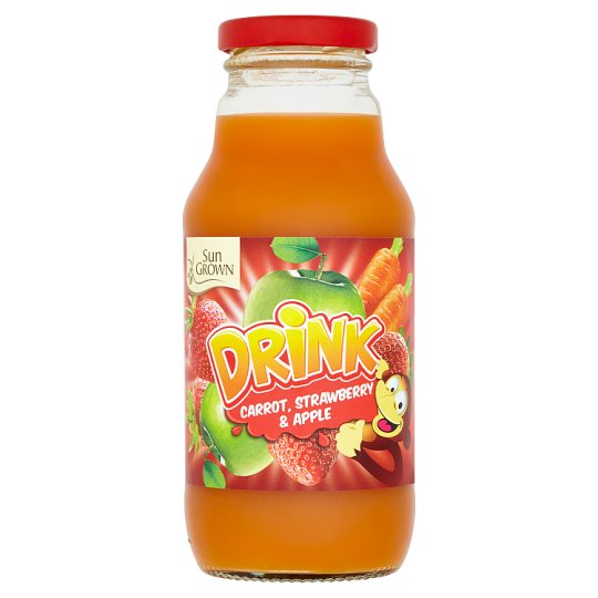 Sun Grown Nesycený nápoj mrkev, jahoda, jablko 330ml