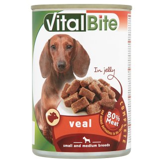 VitalBite Kousky s telecím v želé 415g