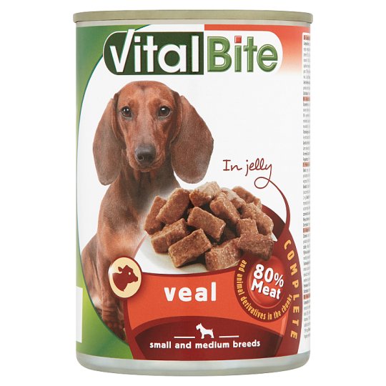 VitalBite Kousky s telecím v želé 415g