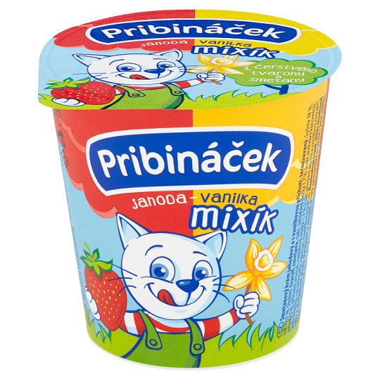 Pribináček Mixík Jahoda-vanilka 125g