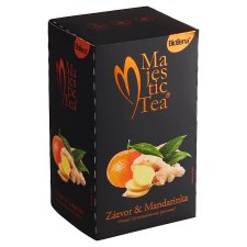 Biogena Majestic Tea Zázvor & mandarinka ovocný aromatizovaný čaj porcovaný 20 x 2,5g (50g)