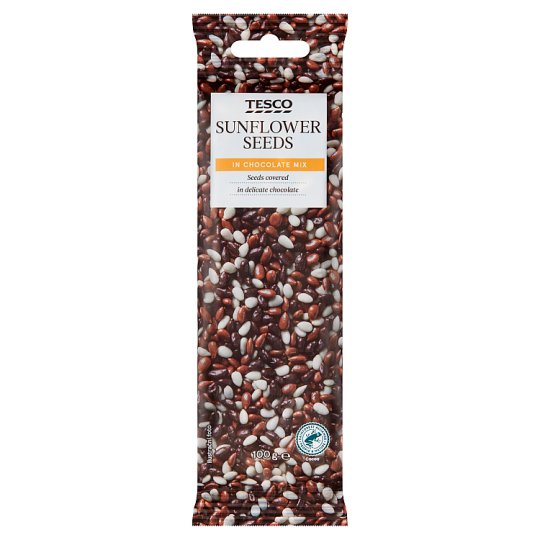 Tesco Sunflower Seeds in Chocolate Mix 100g