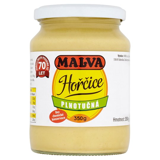 Malva Full Fat Mustard 350g