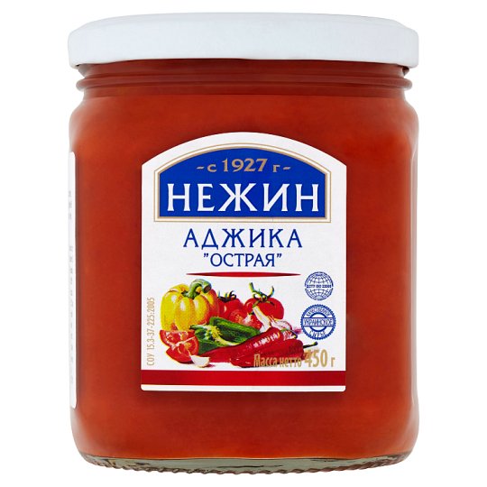 Nezhin Adžika zeleninová omáčka na gruzínský způsob ostrá 450g