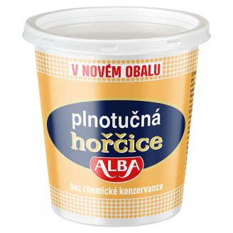 Alba Plus Plnotučná hořčice 400g