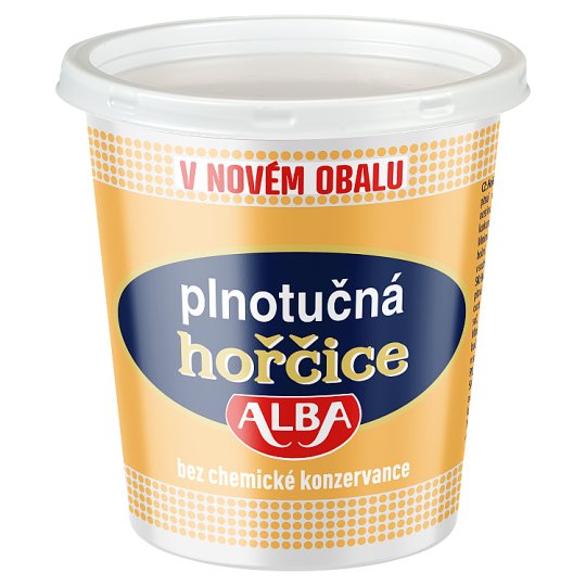 Alba Plus Plnotučná hořčice 400g