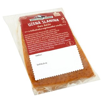 Kostelecké Uzeniny Uzená slanina bez kůže z hřbetního vepřového sádla