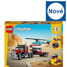 LEGO Creator 3 v 1 31146 Náklaďák s plochou korbou a helikoptéra