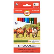 KOH-I-NOOR Triangular Crayons TR9 12 pcs