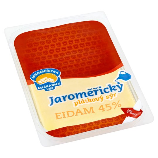 Jaroměřická Mlékárna Jaroměřický eidam 45% plátkový sýr 100g