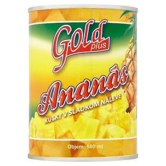 Gold Plus Ananas kousky v sladkém nálevu 565g