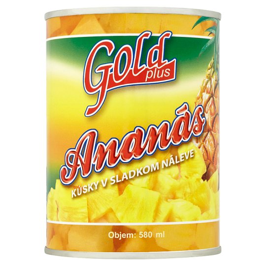 Gold Plus Ananas kousky v sladkém nálevu 565g